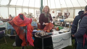 Demonstration in the Art and Craft and Cake tent at the Dilwyn Show