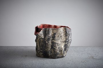 Carved Clay Vessel