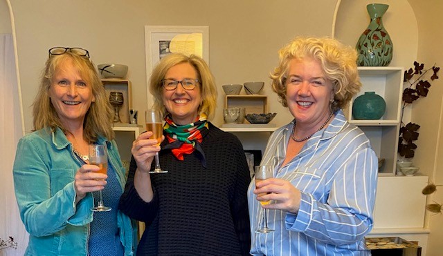 Pearl Taylor, Judy Porter-Wise and Sarah Bell at Venue 8 H.Art 2023